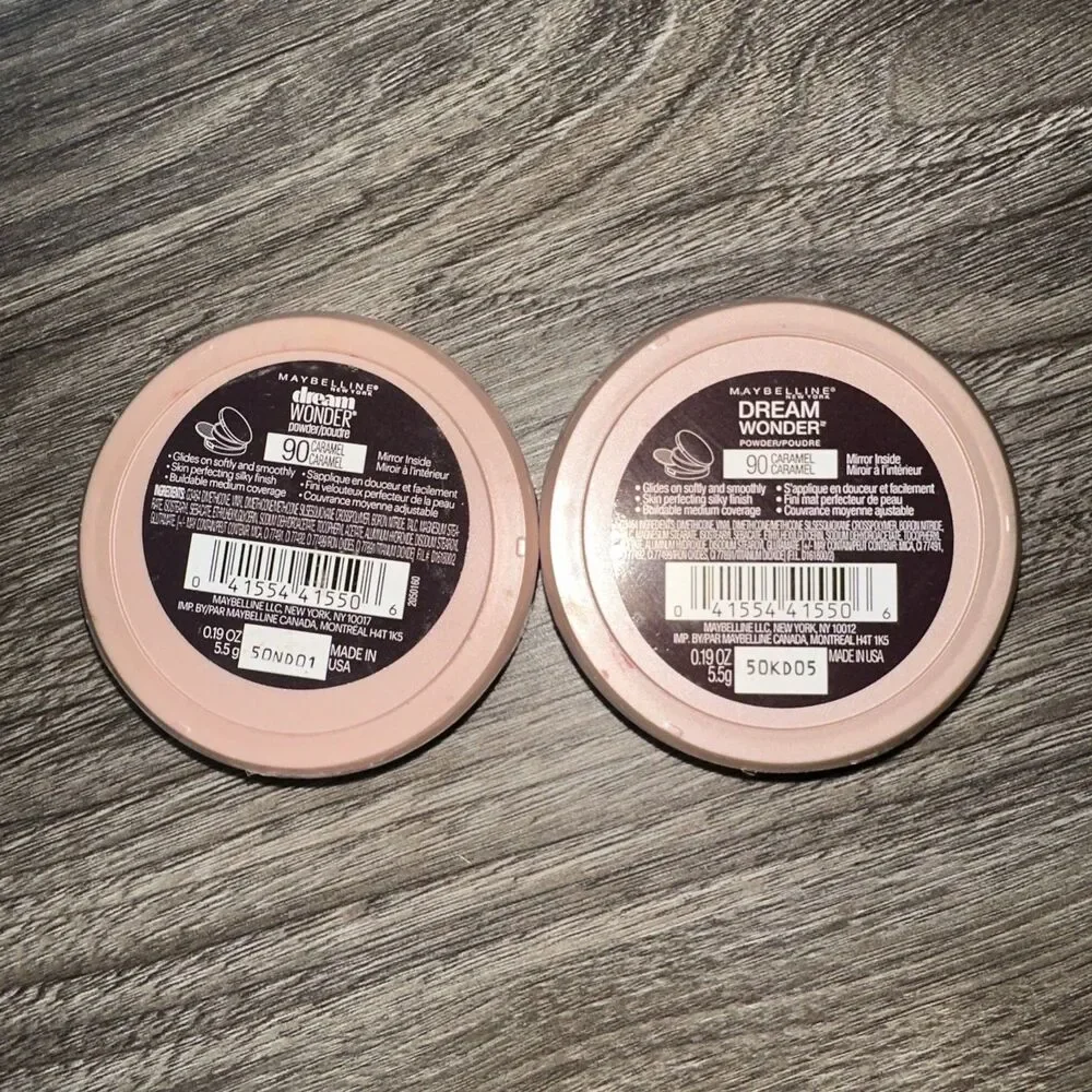 Maybelline Dream Wonder Powder 90 Caramel Set of 2 New Rare Discontinued